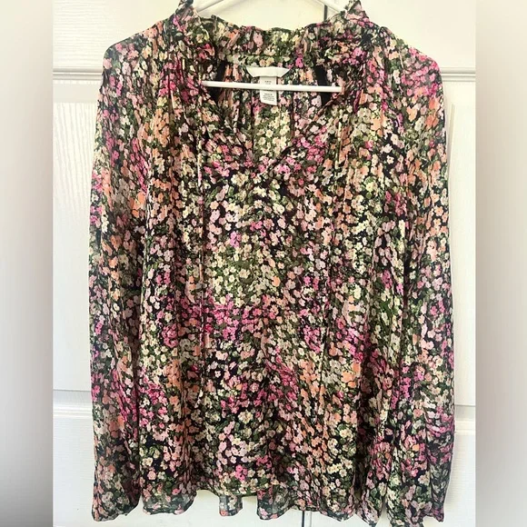 Floral Long Sleeve Blouse - Picture 1 of 3
